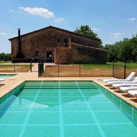 Casa rural en Girona 8 habitaciones hasta 30 personas piscina privada Cabanelles Exterior foto